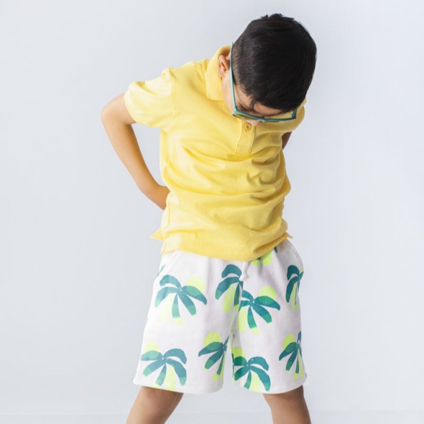 Choys | Kids Tropical Palm Tree Print Shorts | 19F2