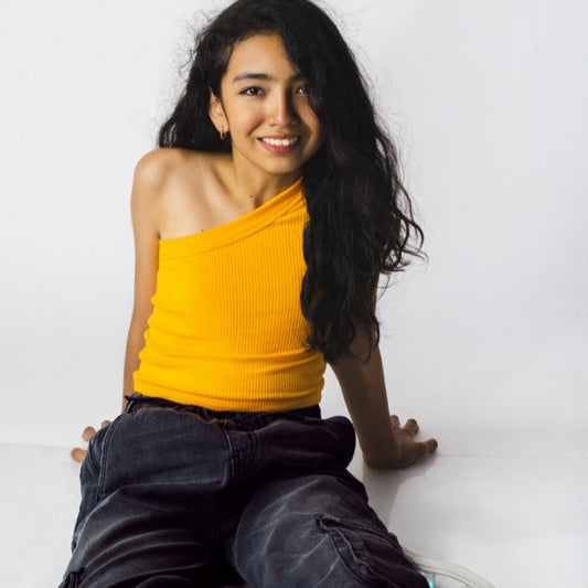 Choys | Girls' Orange Crop Top | 8J3