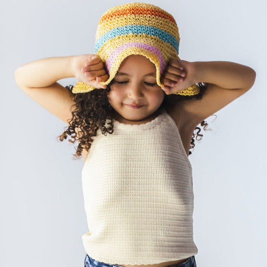 Choys | Kids Crochet Tank Top Stylish | 9F1