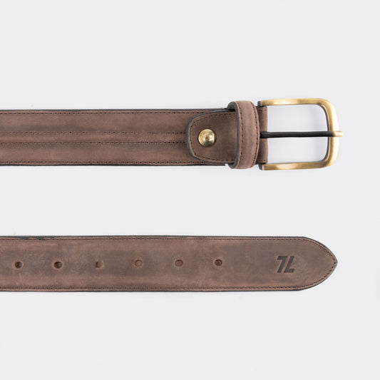 7 Leguas | Men's Casual Brown Dress Belt | 12-A