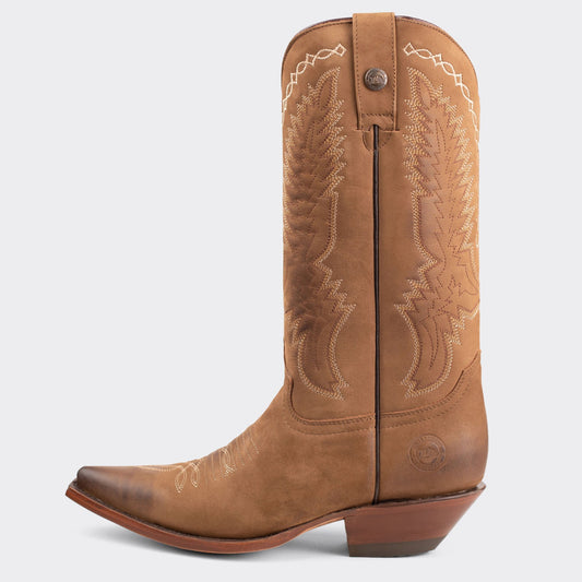 7 Leguas | Men's Terracota Leather Cowboy Boot with Leather Sole | 1748-EJ
