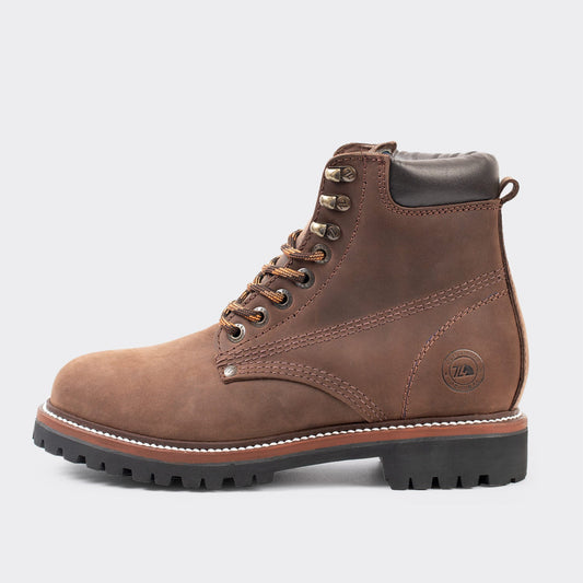 7 Leguas | Men's Maple Leather Work Boot with Rubber Sole | 2413-A