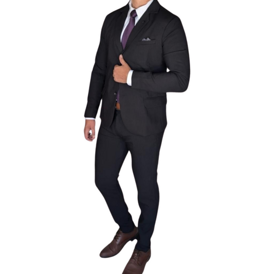 Kovx | Black Suit with Pants | Style 2206 | Slim Fit