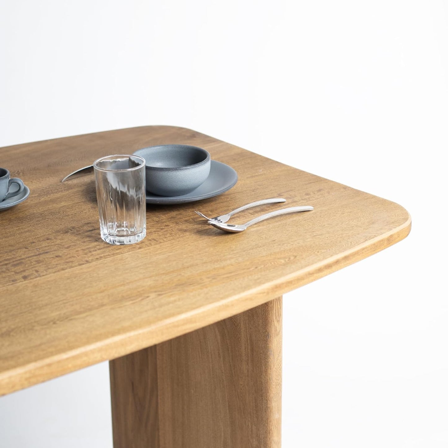 Brossard | Curved Edge Dining Table | Natural