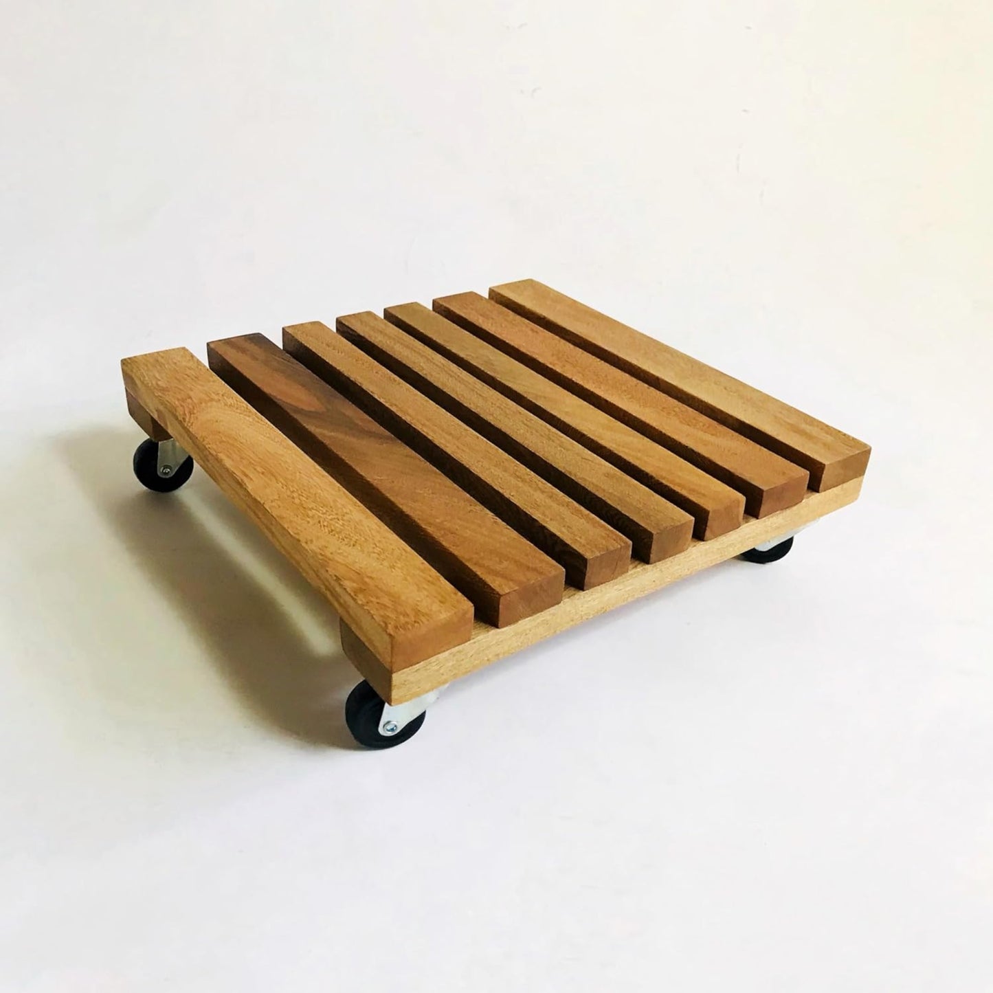 Brossard | Rolling Plant Stand | Natural Finish