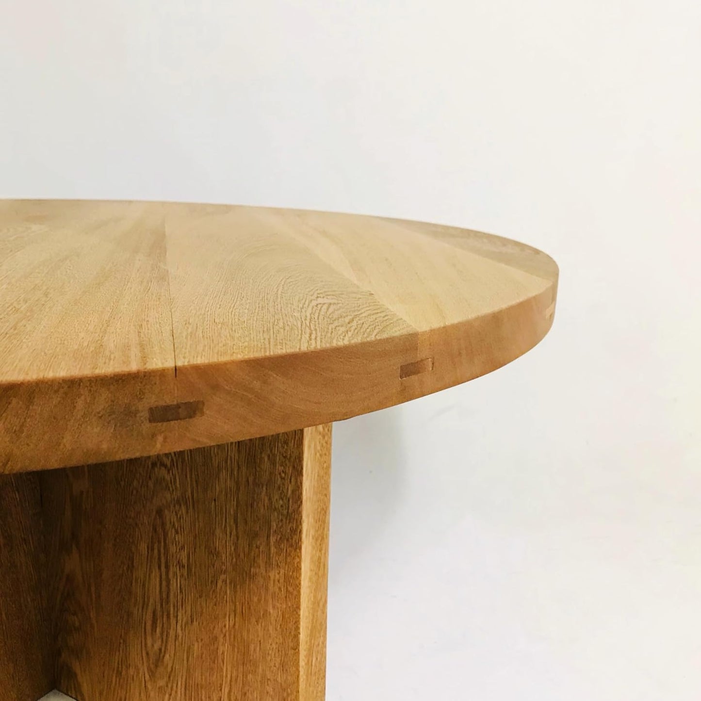 Brossard | Round Coffee Table, Cross Base | Natural