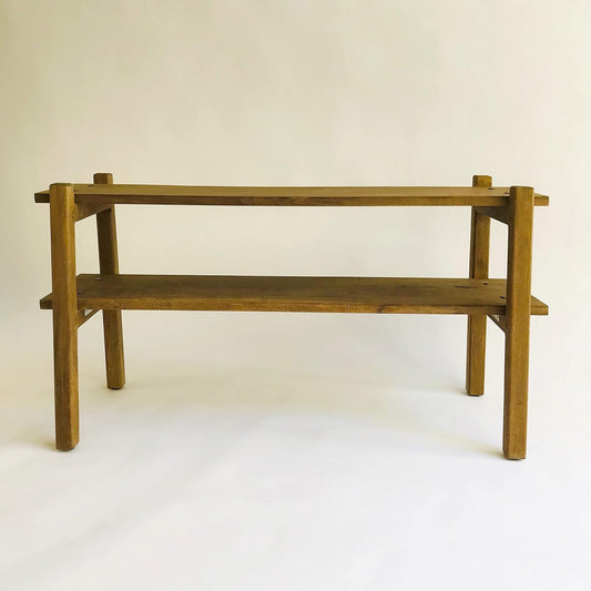 Brossard | Low TV Stand / Bookshelf with 2 Shelves | Natural