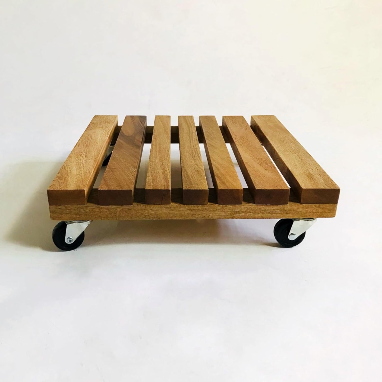 Brossard | Rolling Plant Stand | Natural Finish