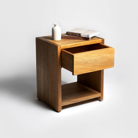 Brossard | Handcrafted Solid Wood Nightstand | Rosamorada Wood