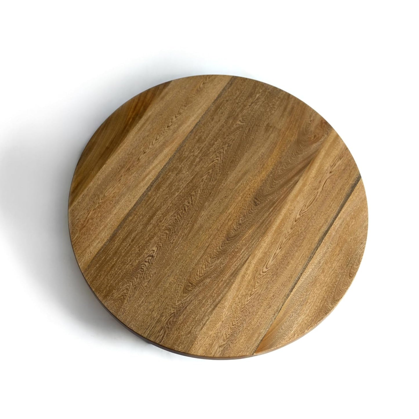 Brossard | Low Round Coffee Table with Angled Legs | Natural