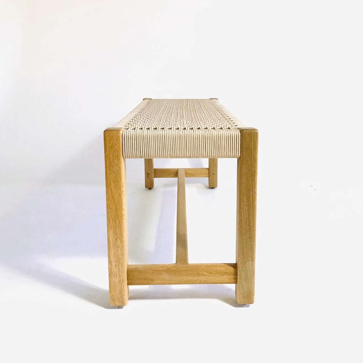 Brossard | Danish-Style Woven Bedroom Bench | Natural