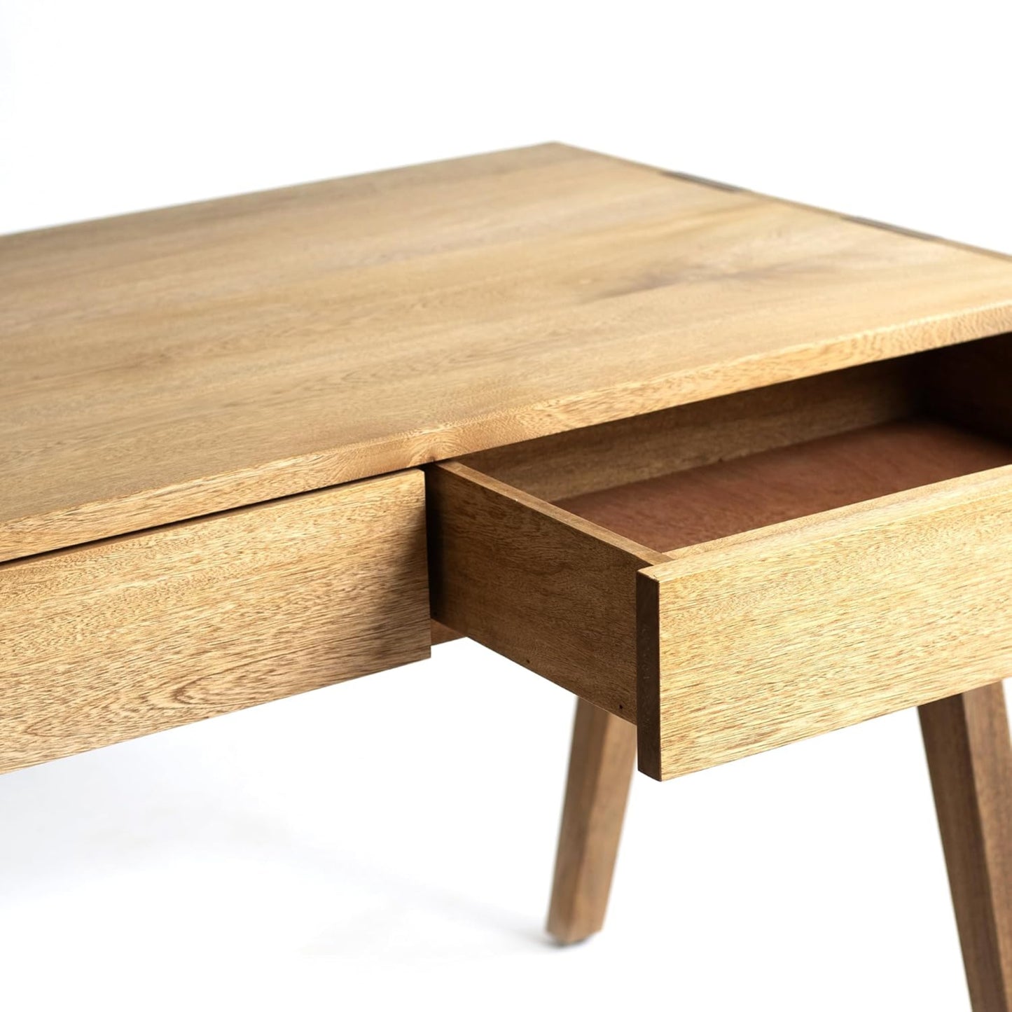 Brossard | Contemporary-Style Desk, 2 Drawers | Natural