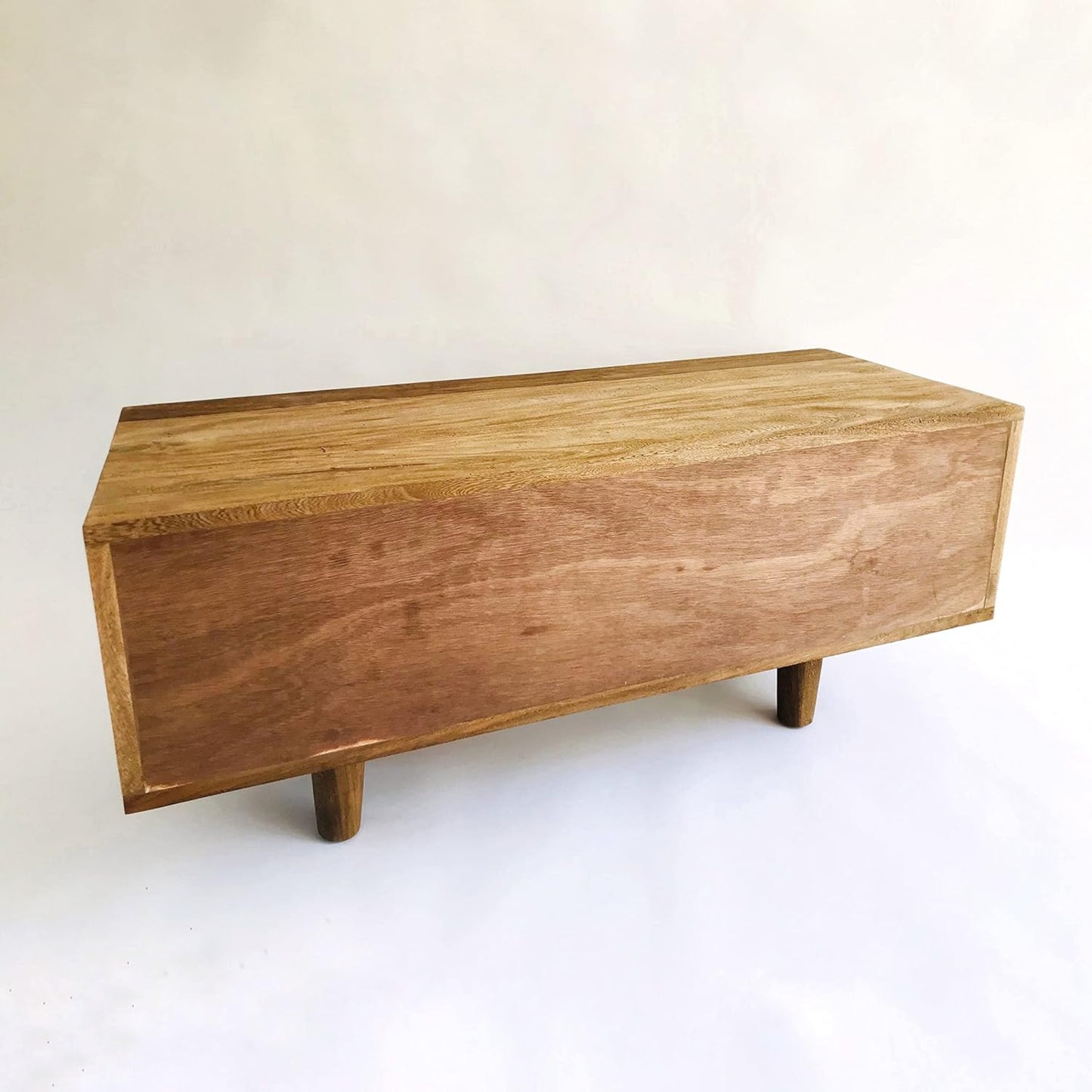 Brossard | Low TV Console with Sliding Doors | Natural