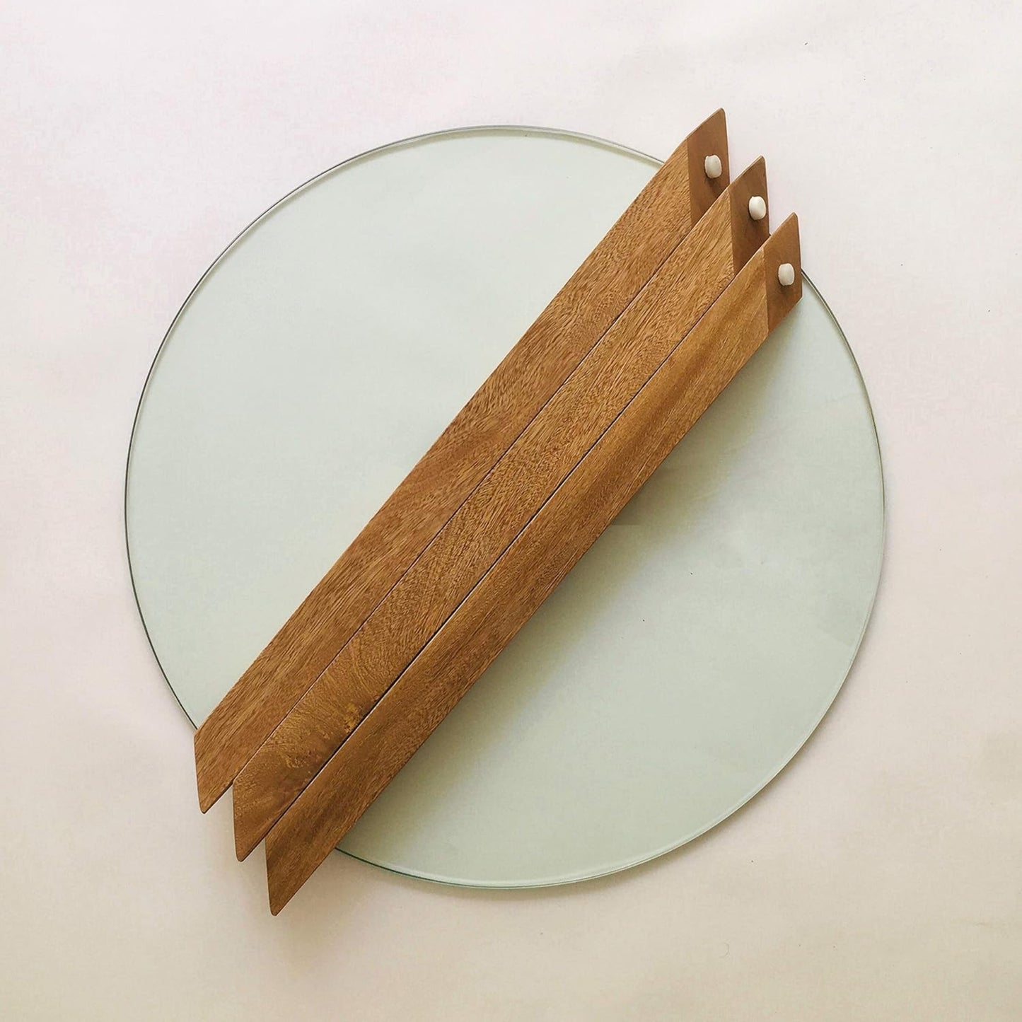 Brossard | Matatena-Base Coffee Table with Glass Top | Natural Finish