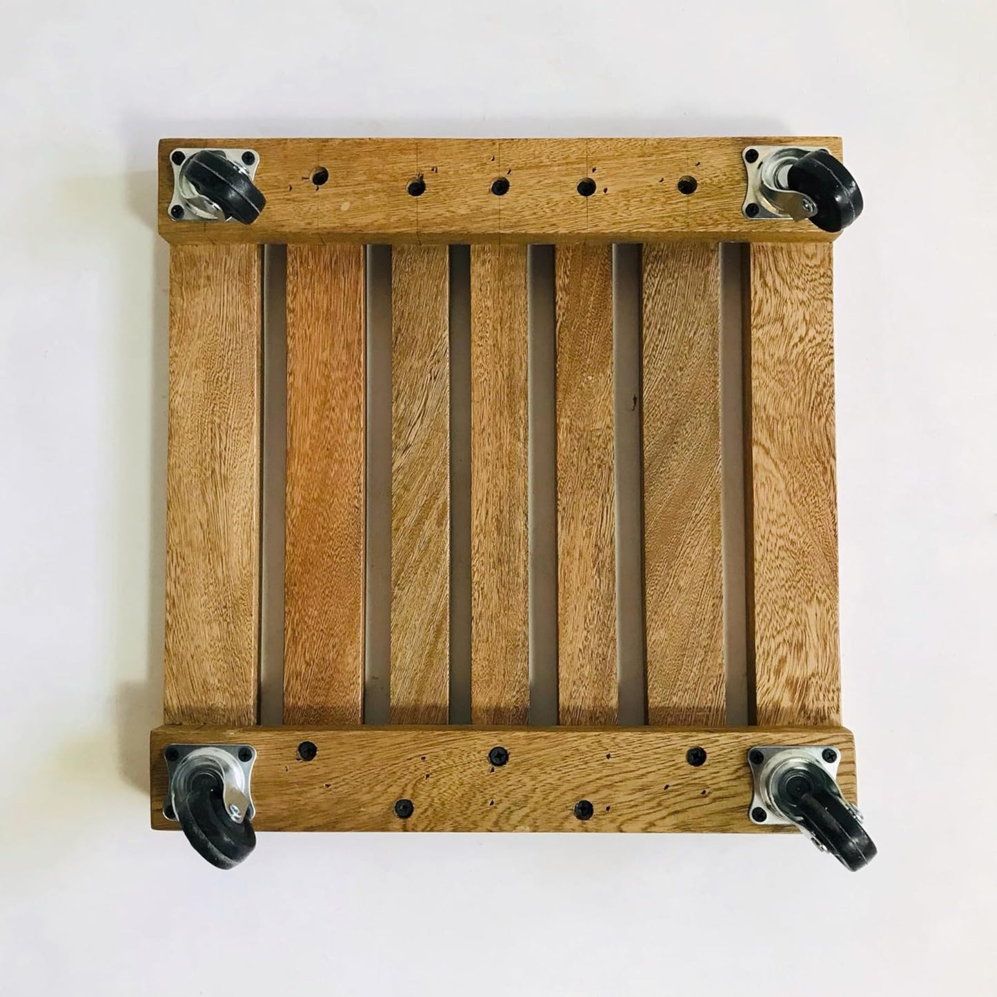 Brossard | Rolling Plant Stand | Natural Finish