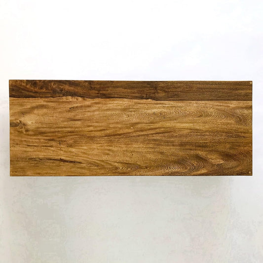 Brossard | Low TV Console with Sliding Doors | Natural