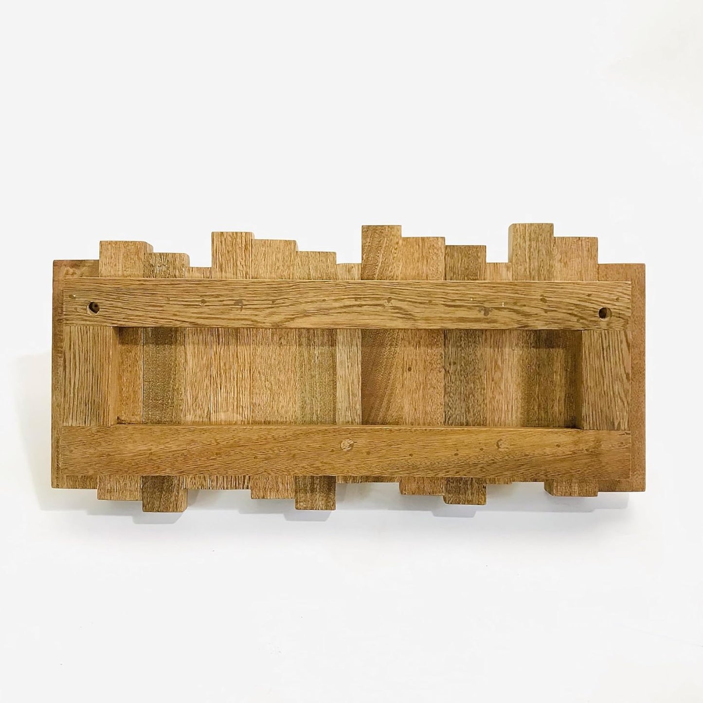 Brossard | Wall-Mounted Rack, 7 Hooks | Natural