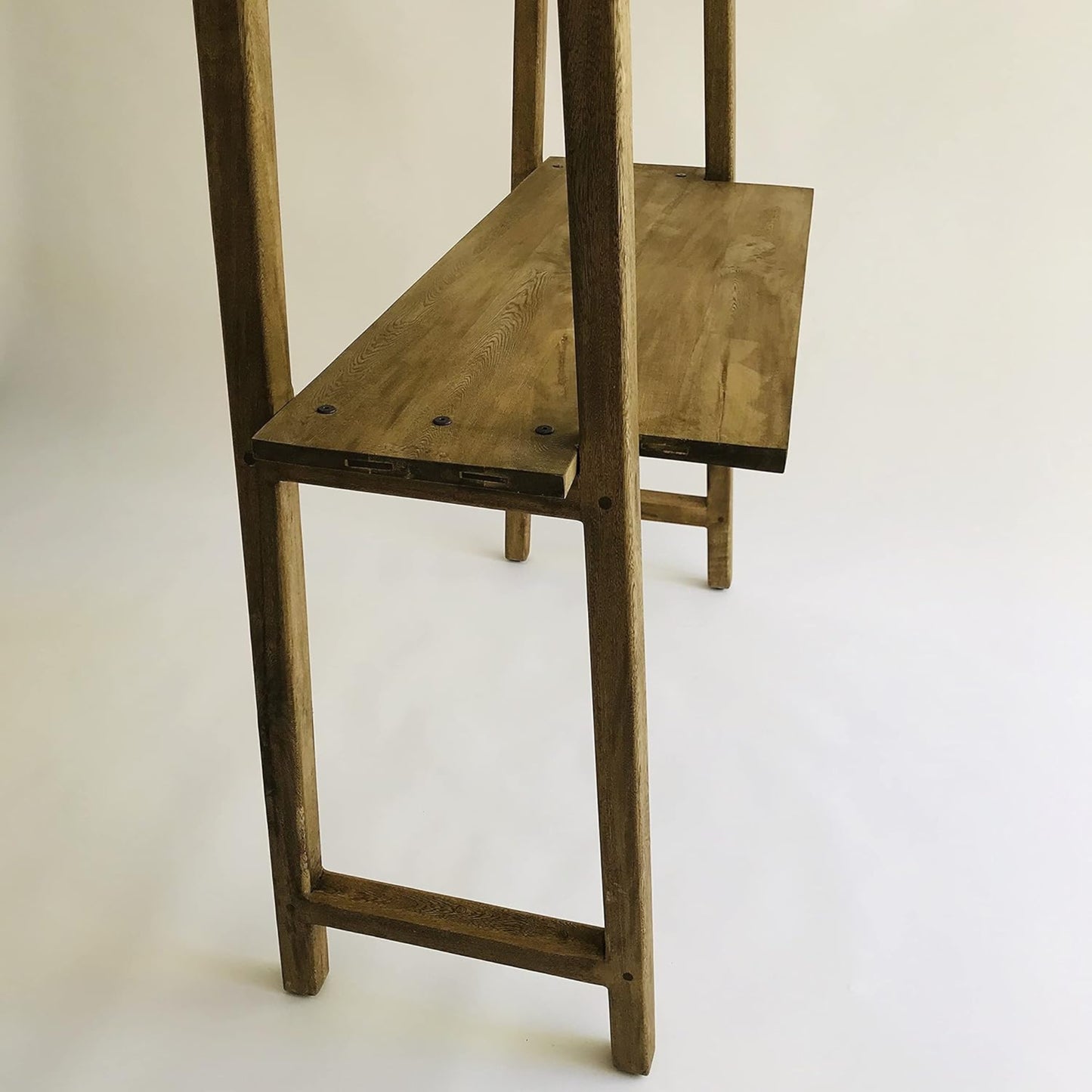 Brossard | Desk with Bookshelf, 3 Shelves | Natural