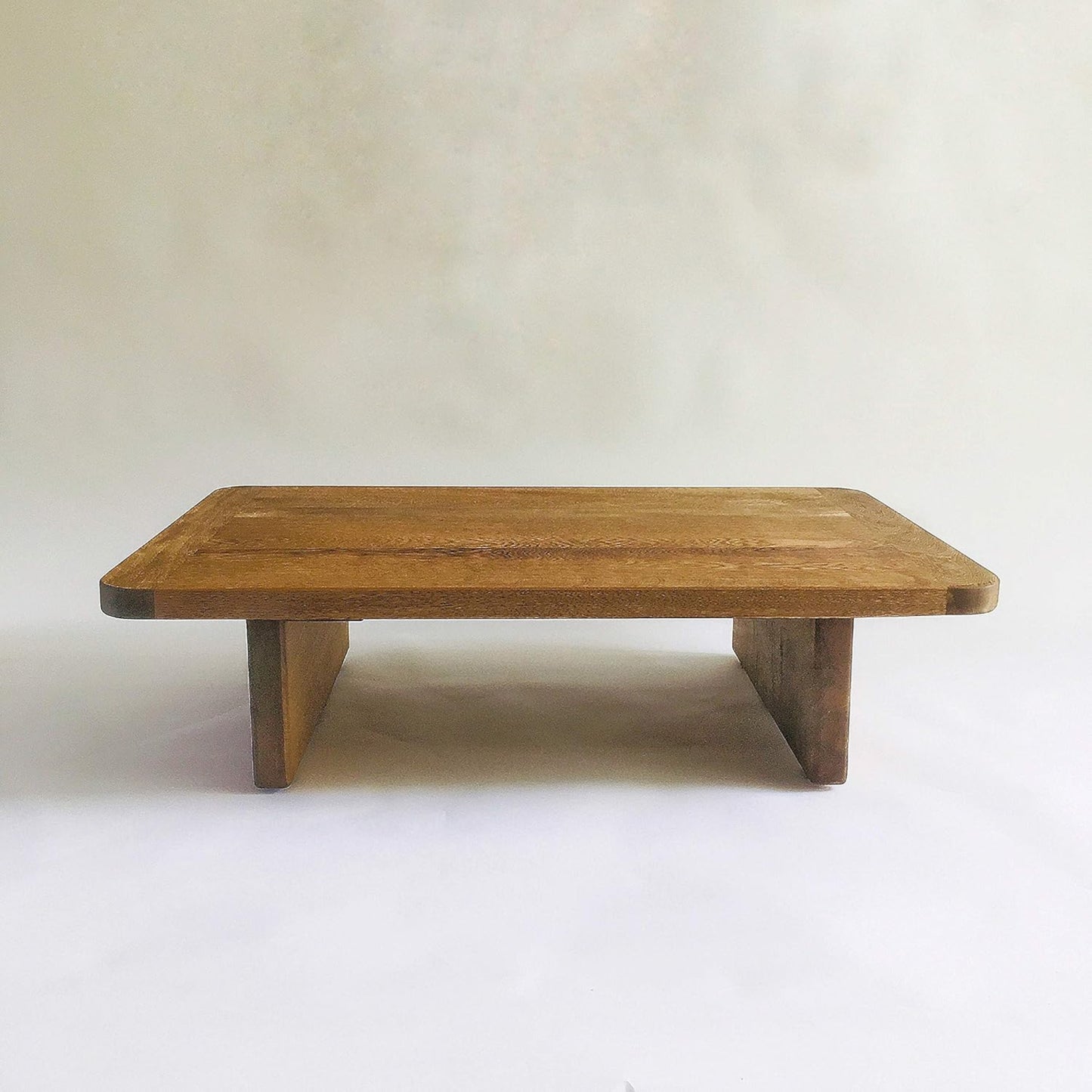 Brossard | Low Rectangular Table with Rounded Corners | Natural