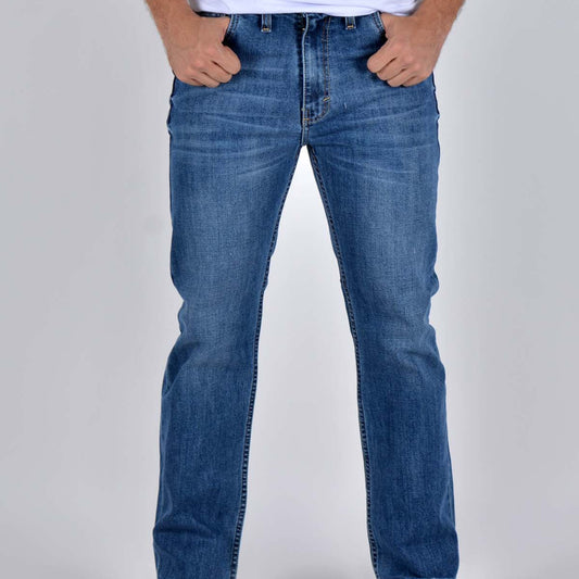 Silver Moos | Classic Straight-Cut Comfort Jeans 10521-T005 | Medium Wash