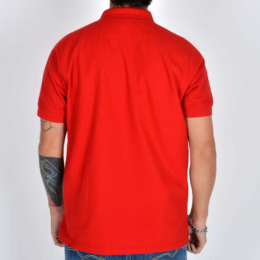 Silver Moos | Polo T-Shirt – Piqué Fabric 2464-4 | Red