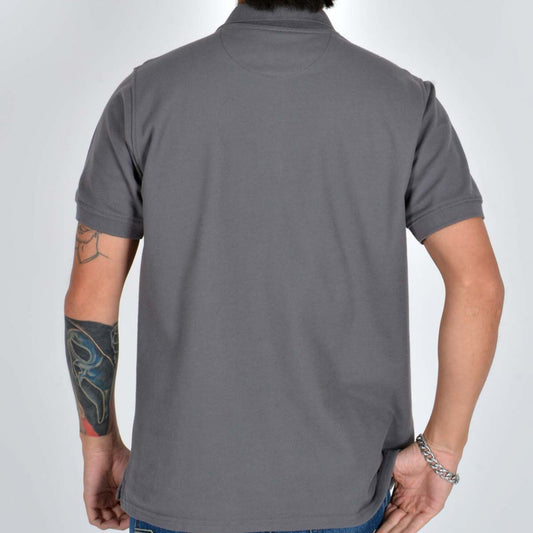 Silver Moos | Polo T-Shirt – Piqué Fabric 2464-0 | Grey