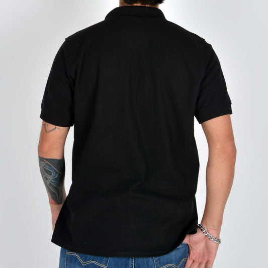 Silver Moos | Polo T-Shirt – Piqué Fabric 2464-1 | Black