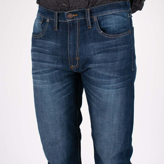 Silver Moos | Classic Straight-Cut Comfort Jeans 10521-T004 | Dark Wash