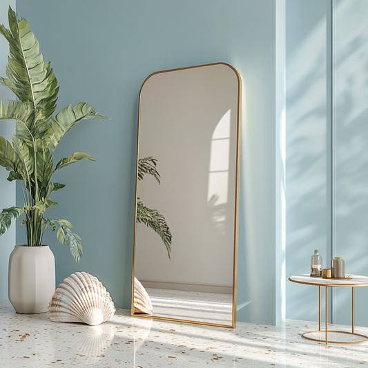 Ornamo | Full Recta | Full-Length Rectangular Floor Mirror With Metal Frame