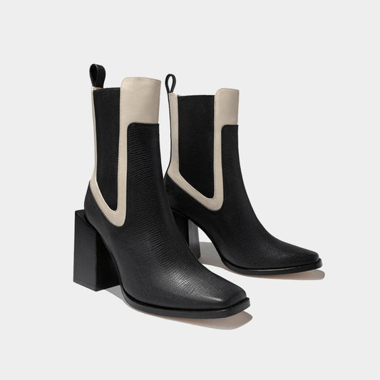 Dante | Adama Black Sand – Premium Leather Ankle Boot