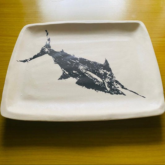 Damar | Full Marlin Rectangular Platter | Black Print