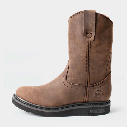 7 Leguas | Men's Brown Leather Wellington Boot with Light PU Sole | 2222-A