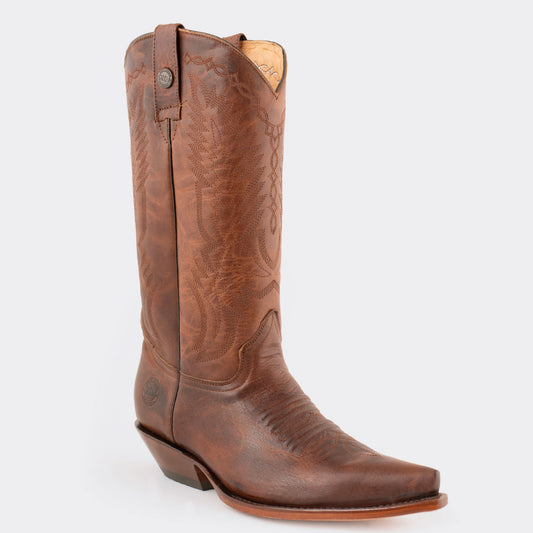 7 Leguas | Men's Whiskey Leather Cowboy Boot with Leather Sole | 1748-EI