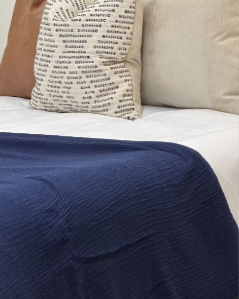 Decoravita | Bamilina Blanket | Navy Blue