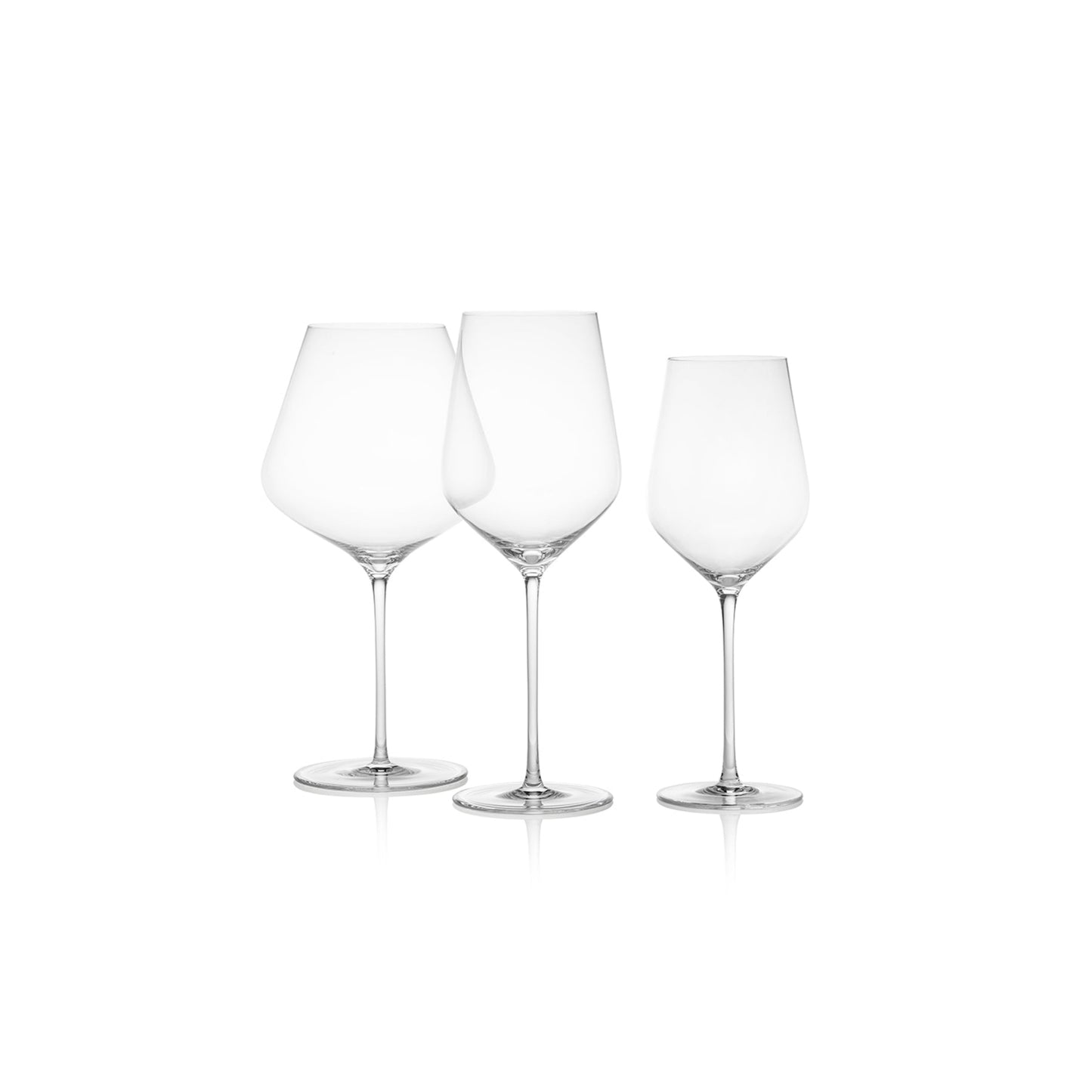 Nouvel | Lyra Collection Set of 6 | White Wine, Red Wine, and Bordeaux