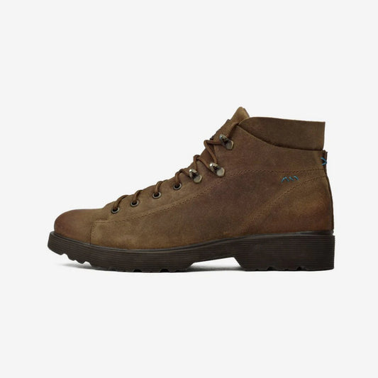 Aretina | Ronaldo | Men's Urban Lace Up Boot in Brown Suede
