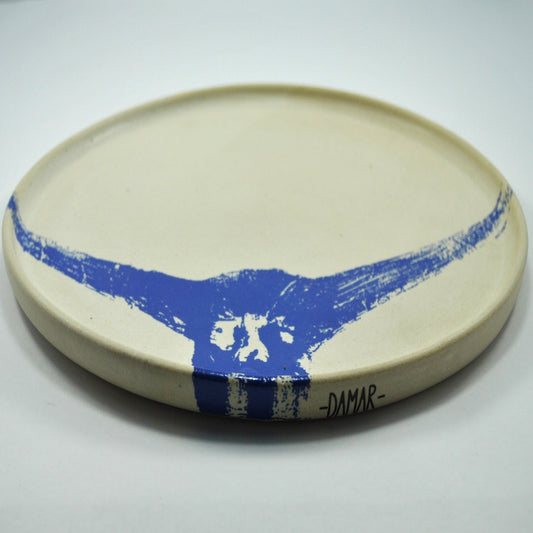Damar | Blue Marlin Tail Dinner Plate | Blue Print