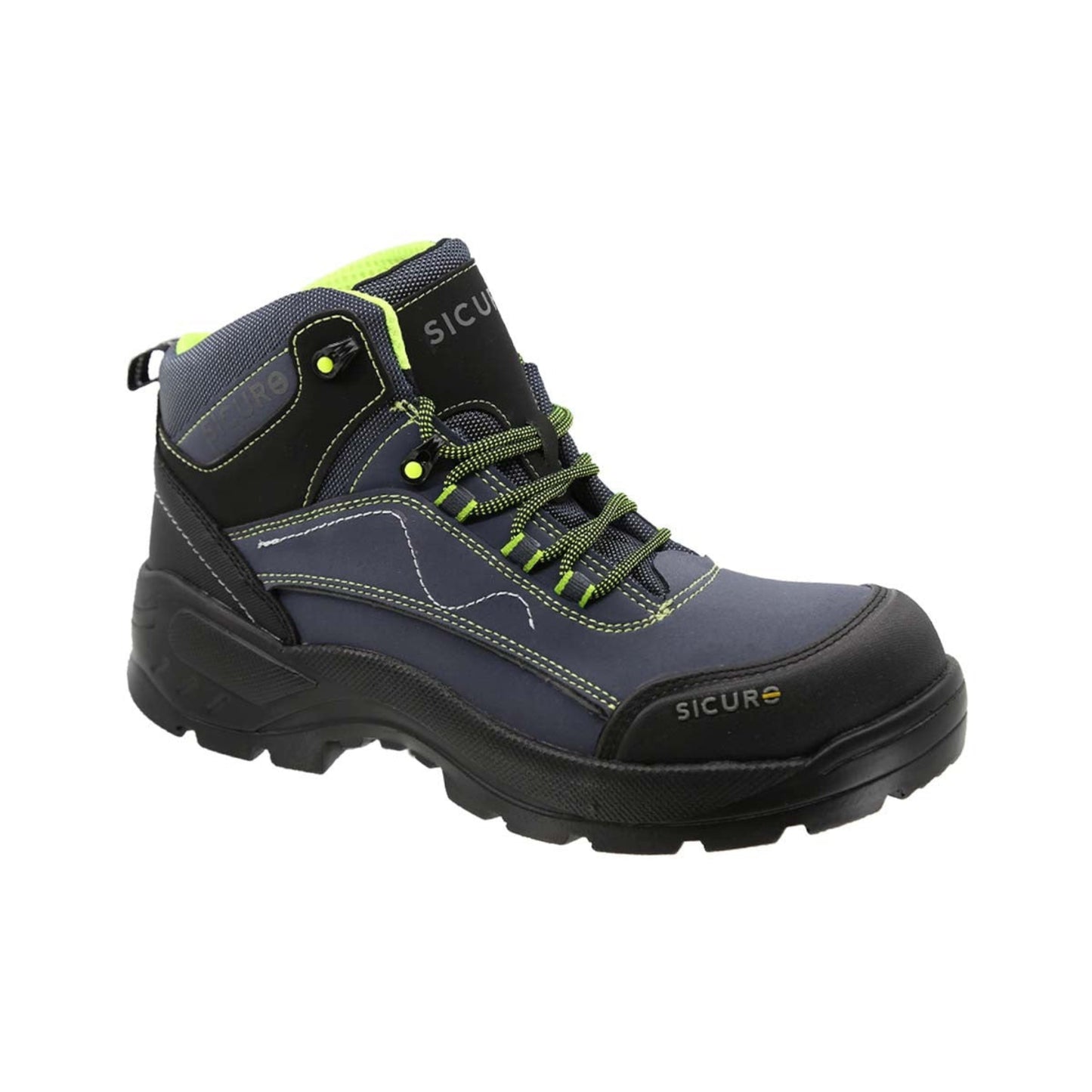 Sicuro | Blue Technoleather Nubuck Leather Work Boot
