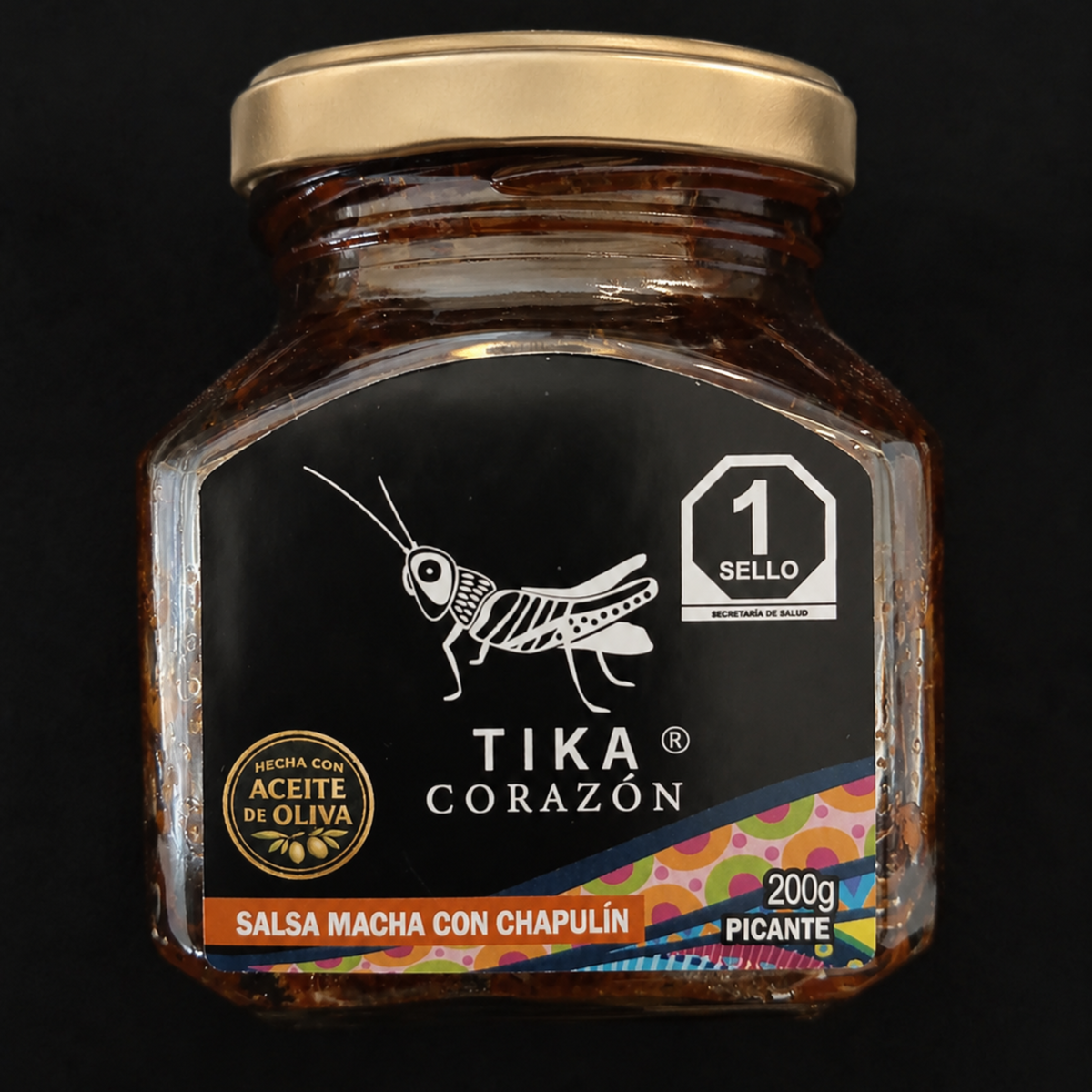 Tika Corazón | Spicy Macha Sauce with Grasshopper