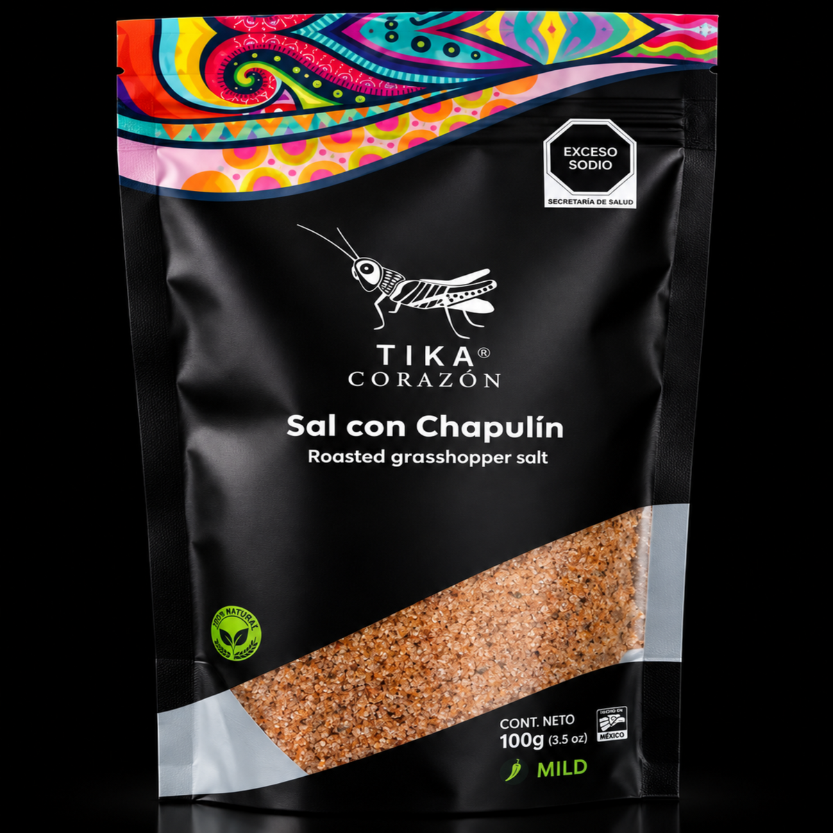 Tika Corazón | Sea Salt with Grasshopper