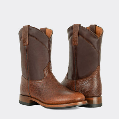 7 Leguas | Men's Leather Roper Boot with Oil Resistant Vibram Sole Whiskey | 1000-JE