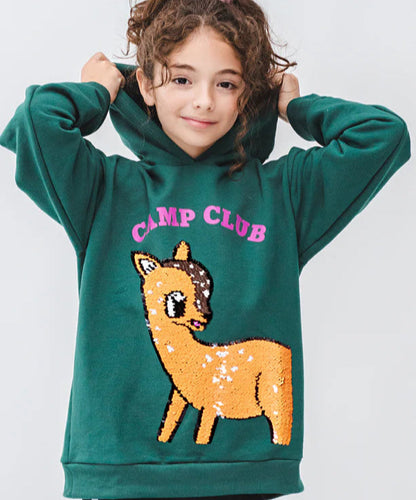 Choys | Sequin Deer Design Hoodie and Pants Set | 6E1