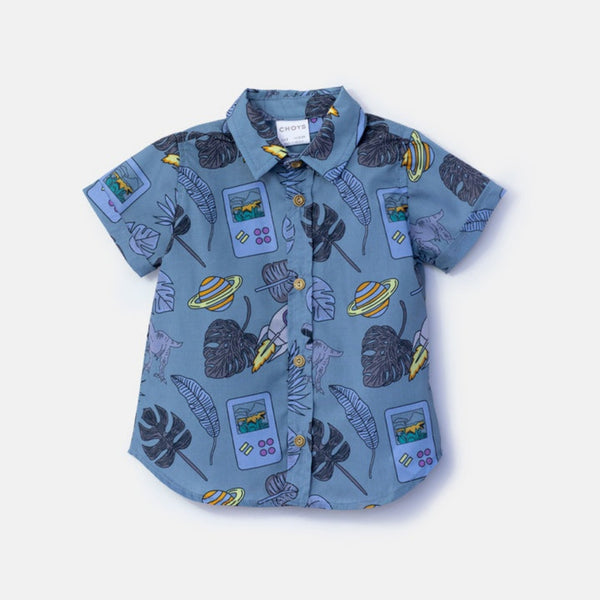 Choys | Kids' Cosmic Adventure Print Shirt | 18G3