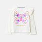 Choys | Girls' Butterfly Graphic T-Shirt | 8D4