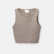 Choys | Girls' Ribbed Knit Sleeveless Top | 8A1