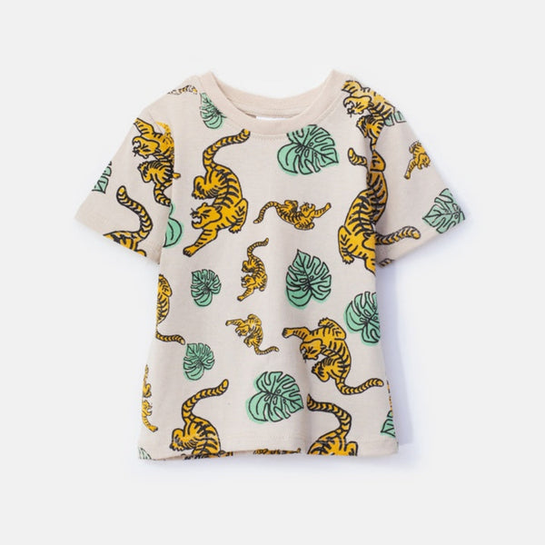 Choys | Boys T-Shirt with Playful Tiger Print | 16I4