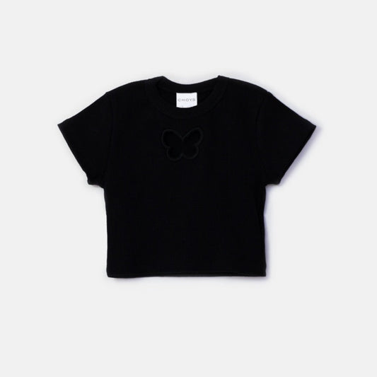 Choys | Girls' Top with Small Butterfly Cutout | 6A1