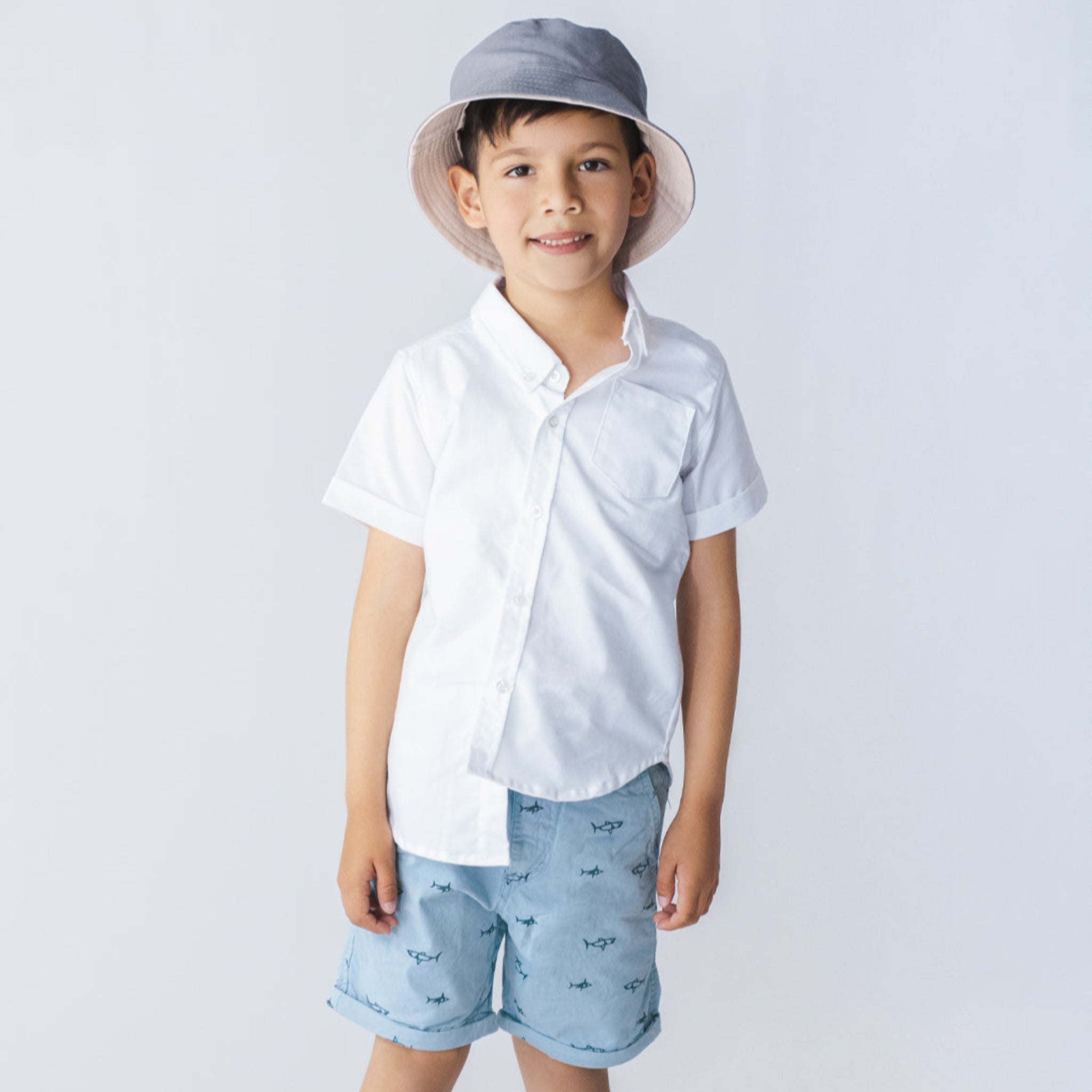 Choys | Kids' Shark Print Shorts | 19F1