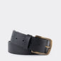 7 Leguas | Men's Classic Soft Vachetta Leather Belt Style 10-B | Black