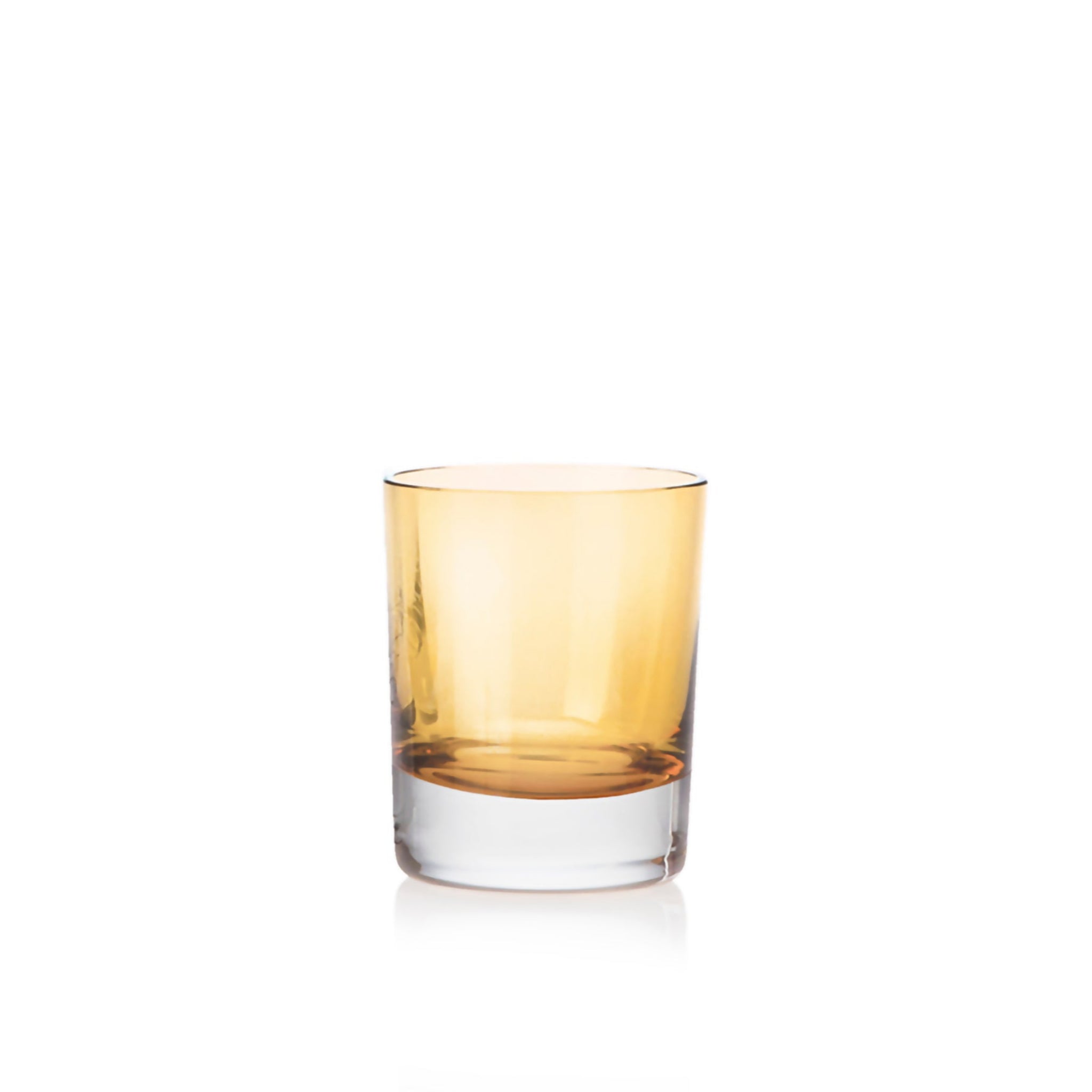 Nouvel | Rocks Glassware Set of 4 | Yellow, Blue, Clear, Gray